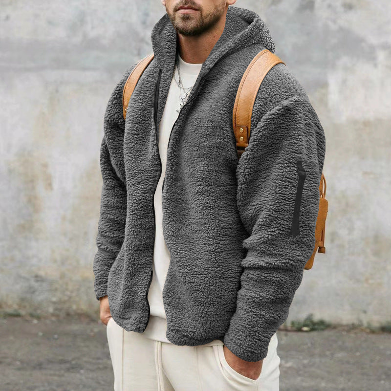 Burton - Giacca casual con cappuccio in pelliccia per uomo