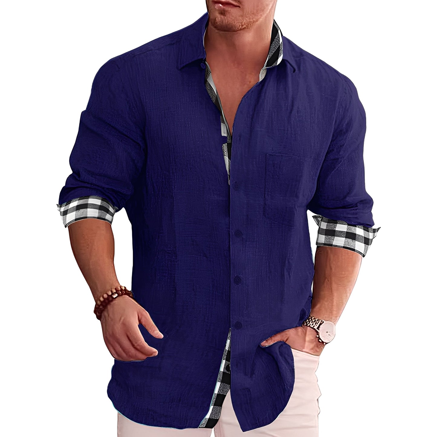 Ronald - Camicia uomo casual a quadri