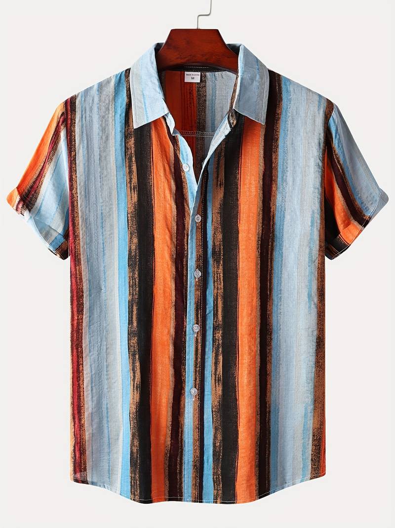 Kenneth - Camicia Casual a Maniche Corte con Stile Fresco