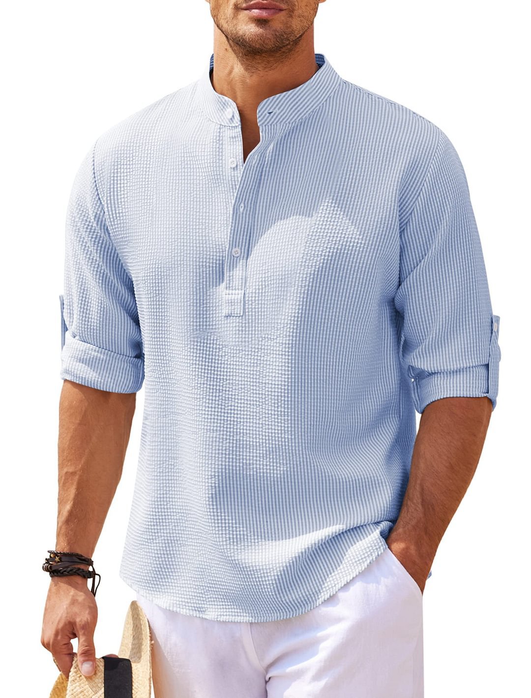 Cormac – Camicia di lino a maniche lunghe per uomo