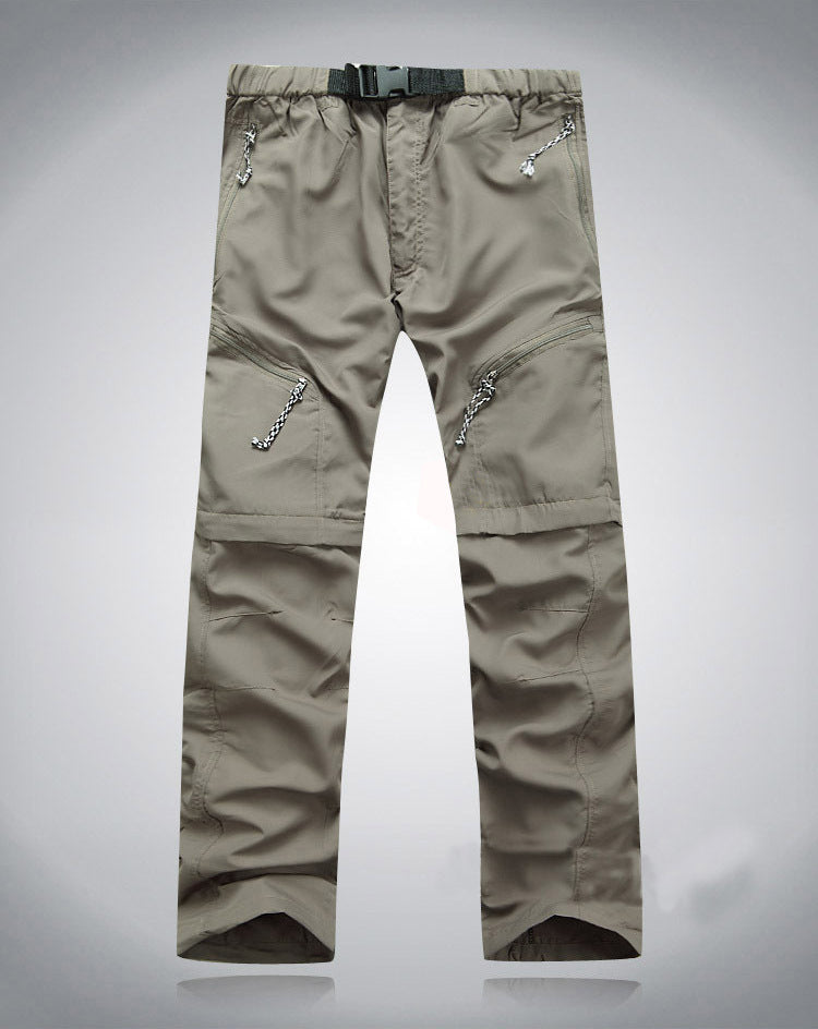 Derryl - Pantaloni elastici pratici Zip-Off per uomini