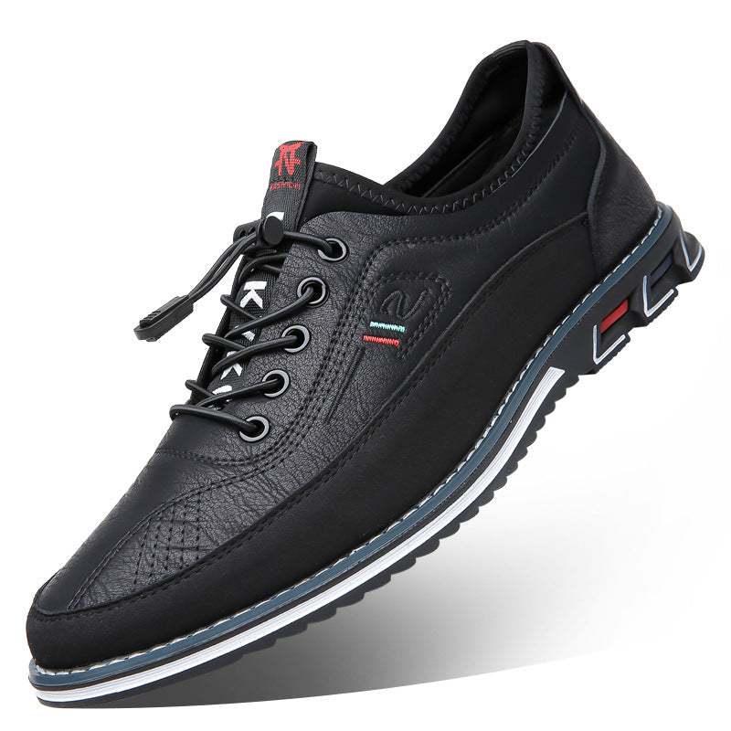 Aaron - Scarpe comode da uomo in pelle antisdrucciolo