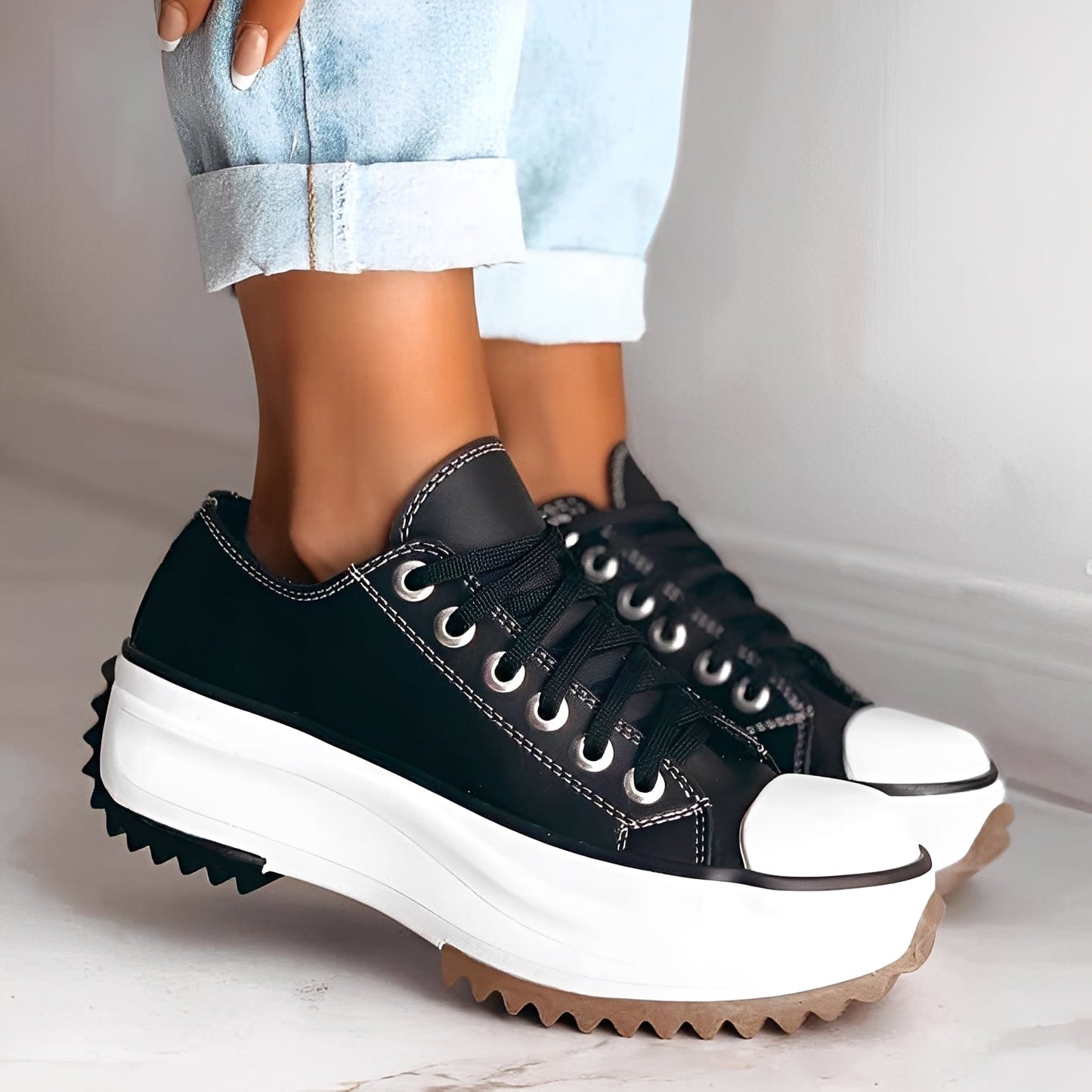 Lorayne - Scarpe comode con suola spessa per donne