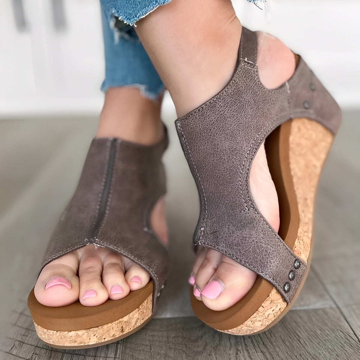 Averie - Eleganti Sandali con Zeppa per Donne