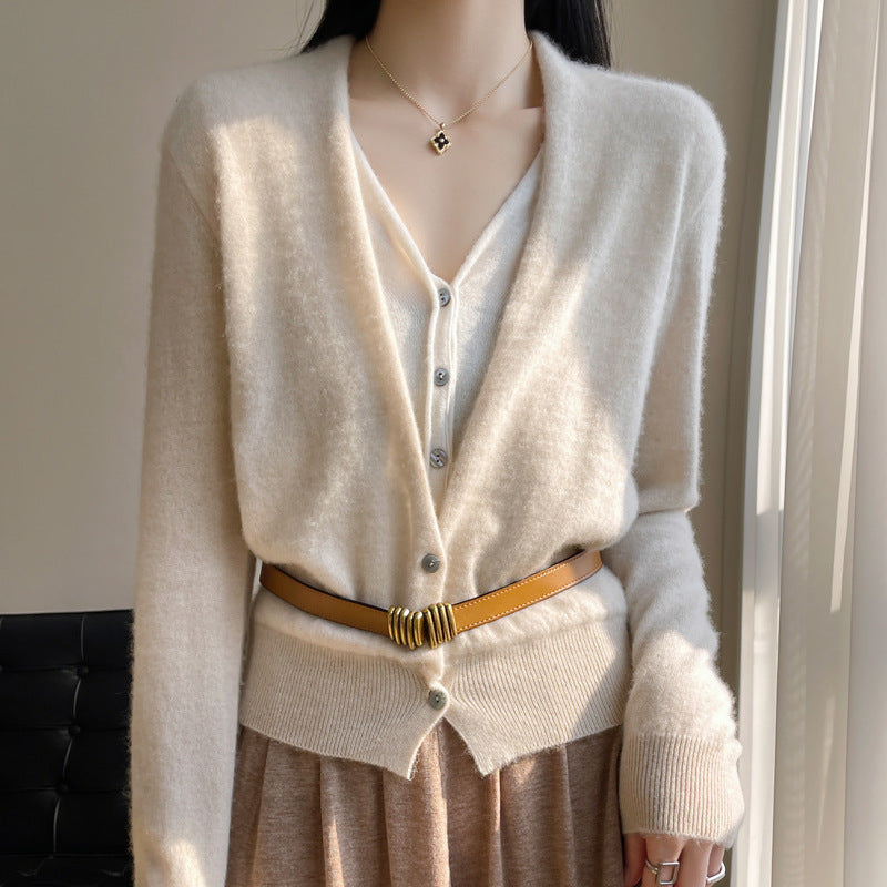 Jayleen - Maglione casual con bottoni per donne