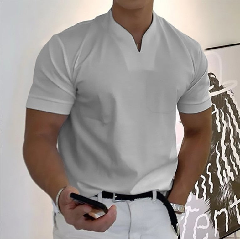Jason - T-shirt fitness business da uomo a maniche corte