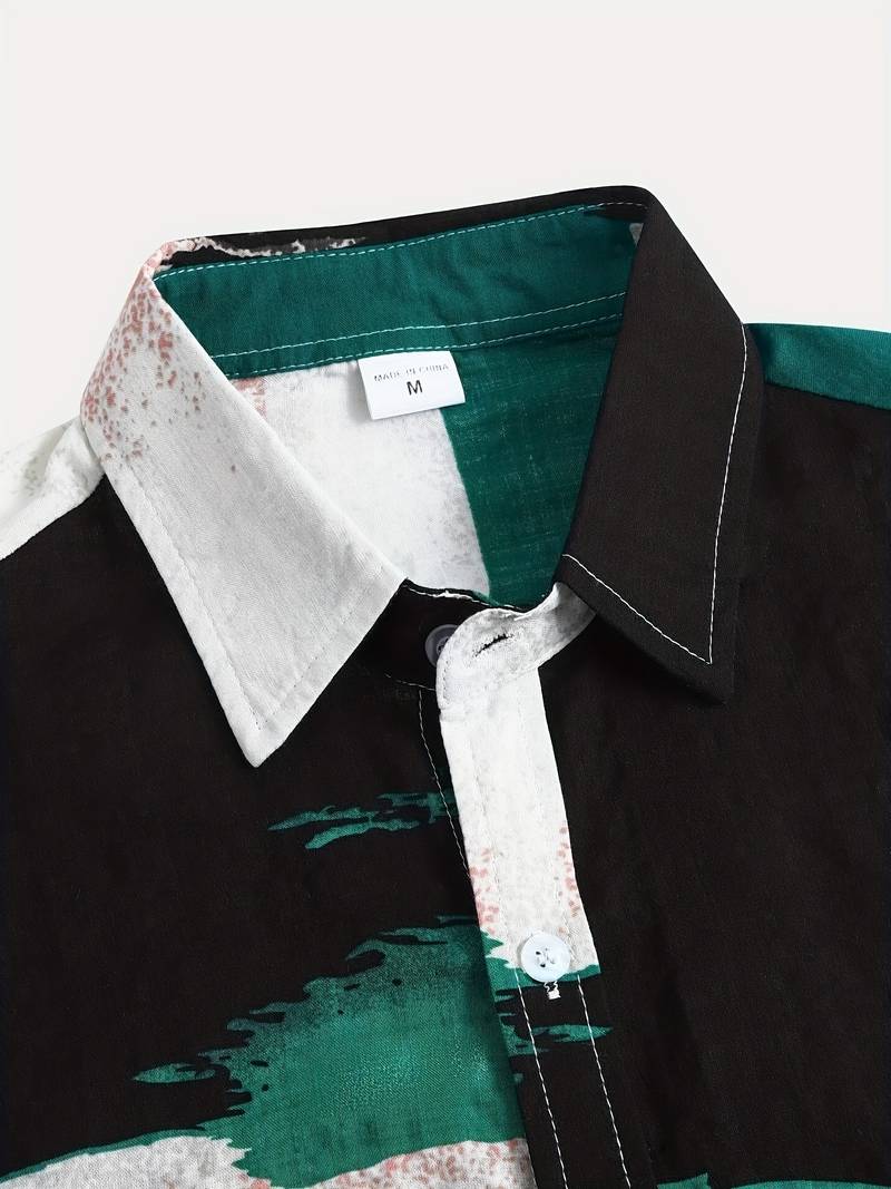 Kenneth - Camicia Casual a Maniche Corte con Stile Fresco