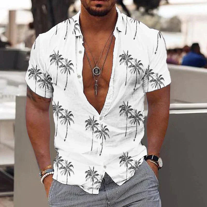 Zion - Camicia in Lino Palm Breeze