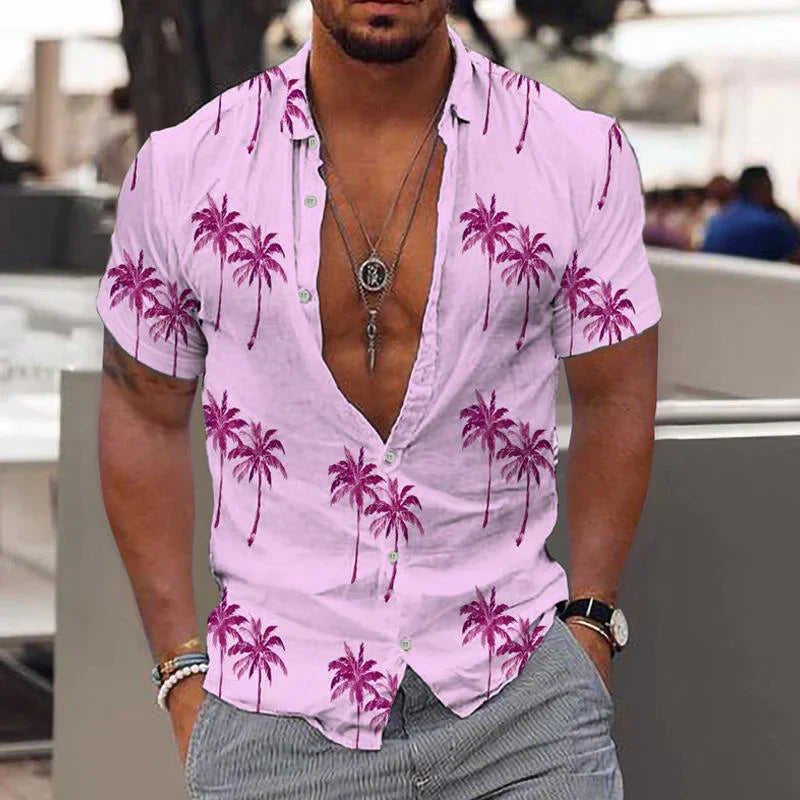Zion - Camicia in Lino Palm Breeze