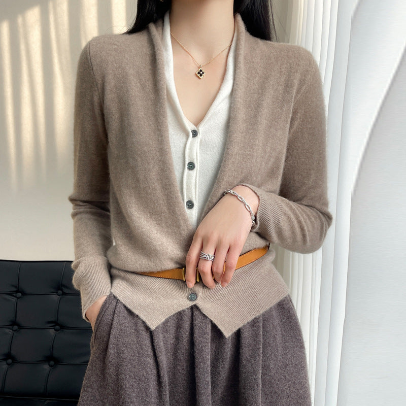 Jayleen - Maglione casual con bottoni per donne