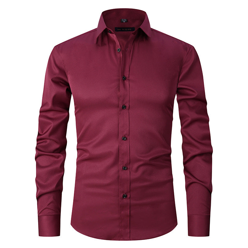 Ronan - Camicia formale semplice a maniche lunghe per uomo