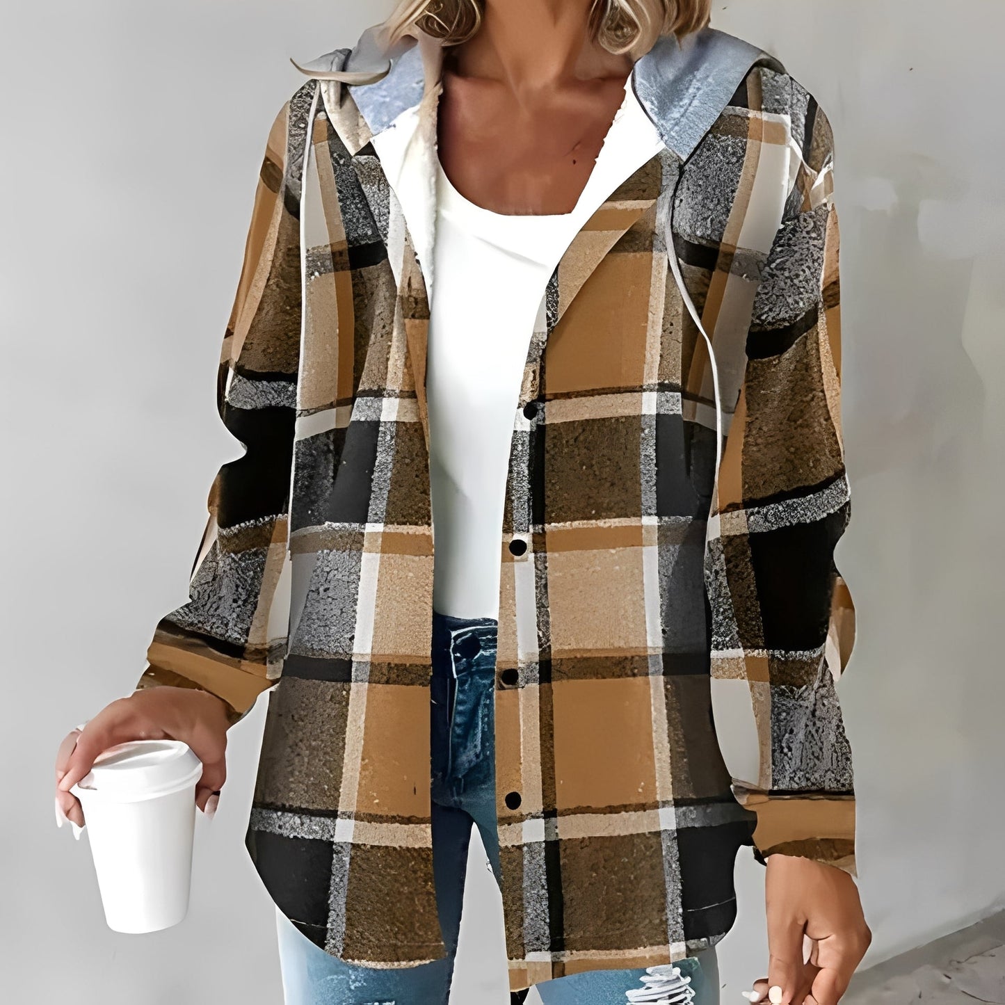 Briana - Giacca calda e casual con cappuccio per donne