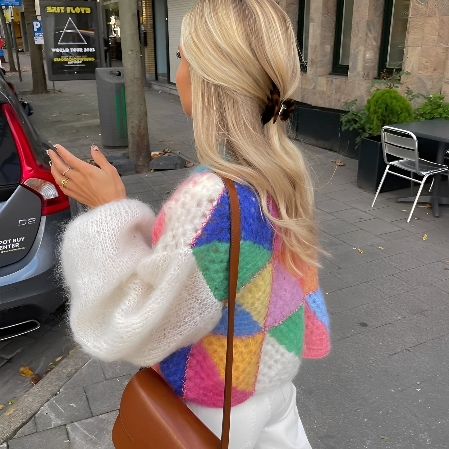 Luna - Maglione caldo dai colori contrastanti per donne