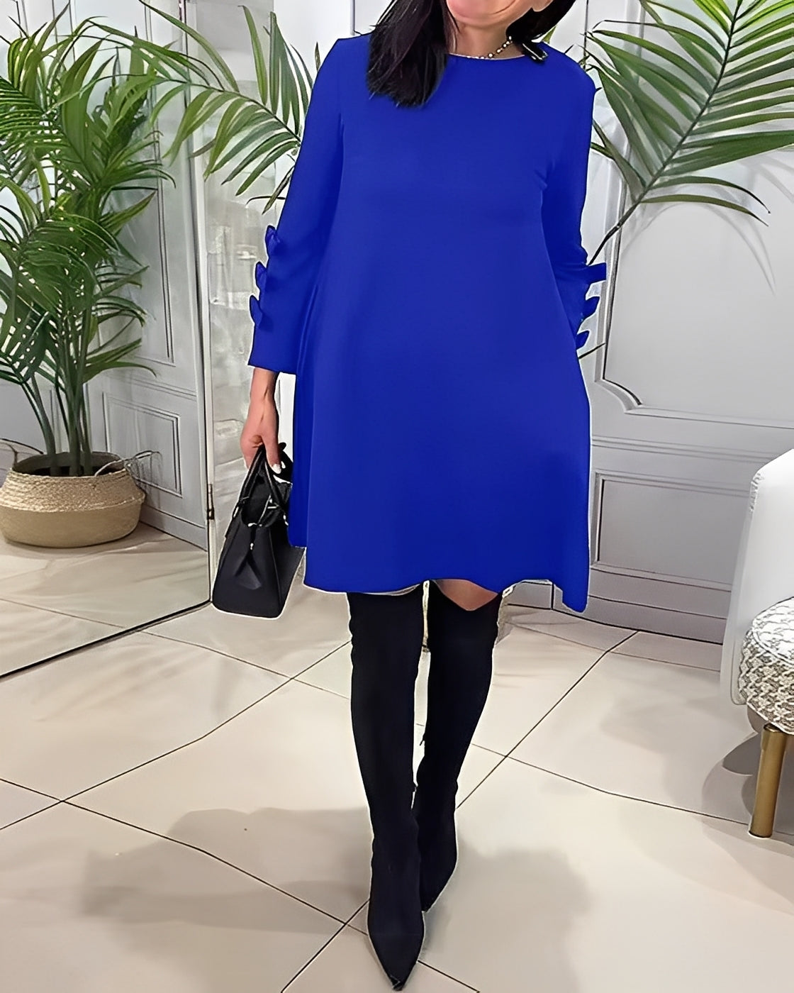 Elenora - Vestito elegante con maniche lunghe per donne