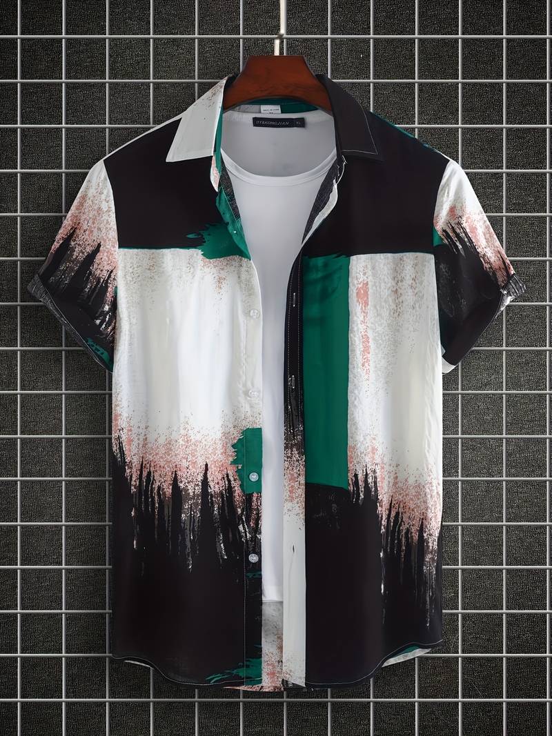 Kenneth - Camicia Casual a Maniche Corte con Stile Fresco