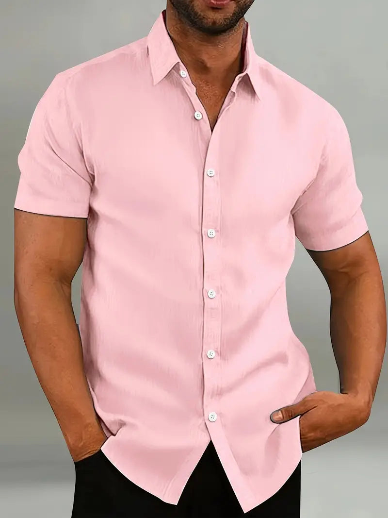 Neil - Camicia Casual con Colletto Button-Down