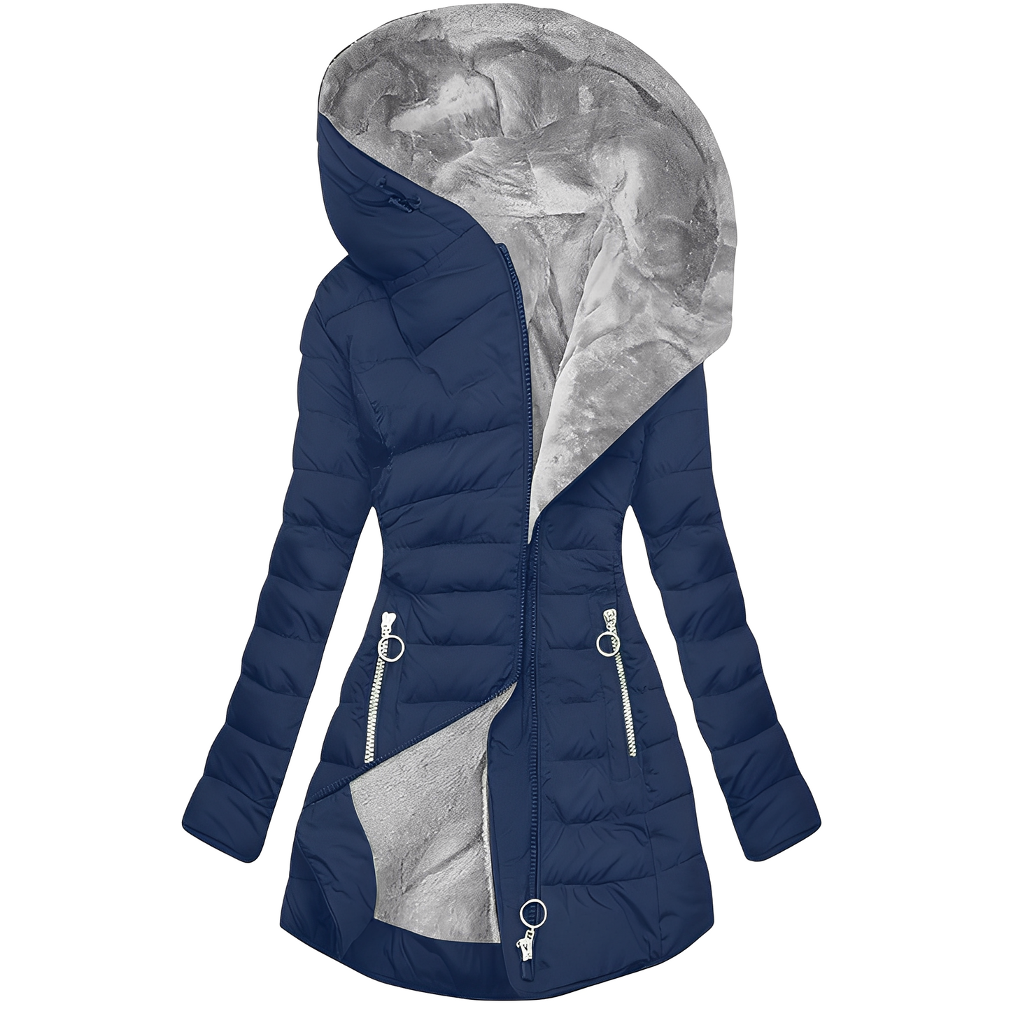 Helena - Cappotto caldo con cappuccio per donne