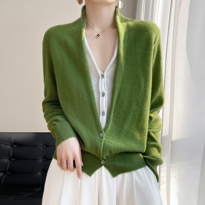 Jayleen - Maglione casual con bottoni per donne