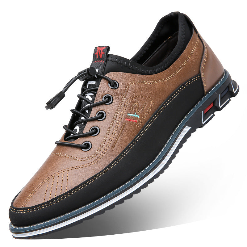 Aaron - Scarpe comode da uomo in pelle antisdrucciolo