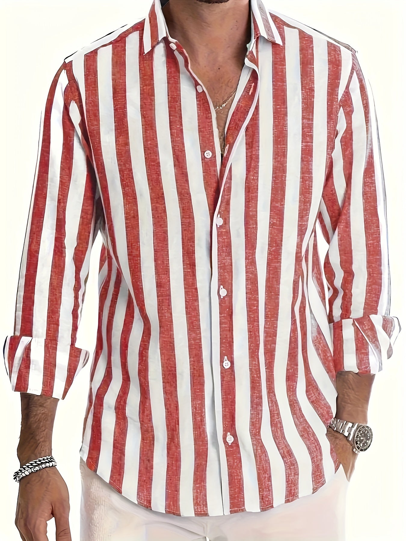 Harold - Camicia a Maniche Lunghe a Strisce Moderne