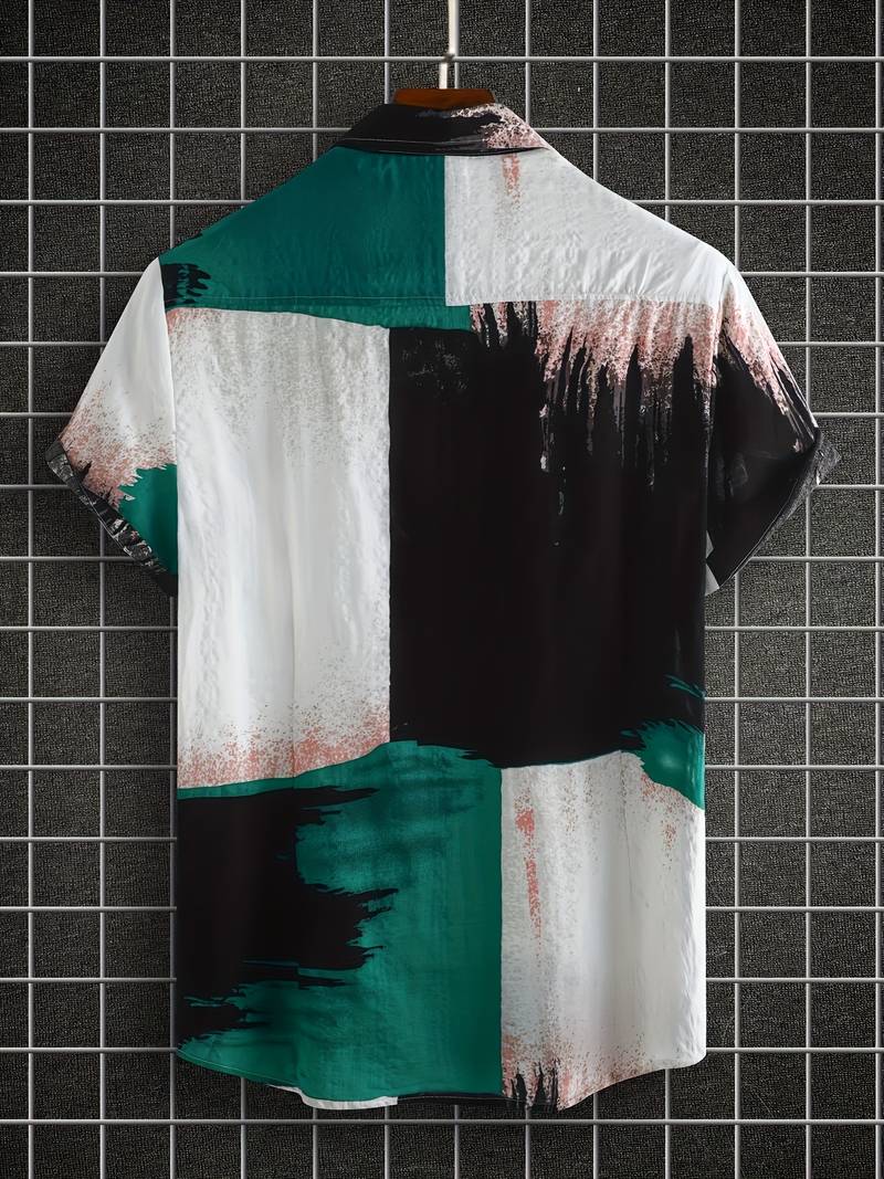 Kenneth - Camicia Casual a Maniche Corte con Stile Fresco