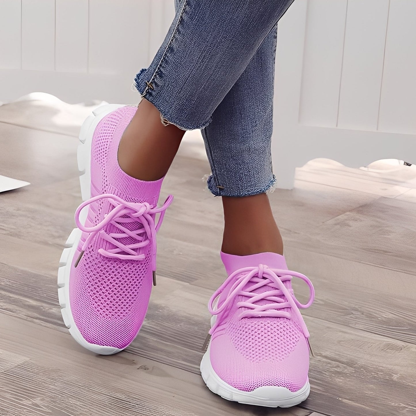 Caroline - Scarpe da donna casual in rete intrecciata