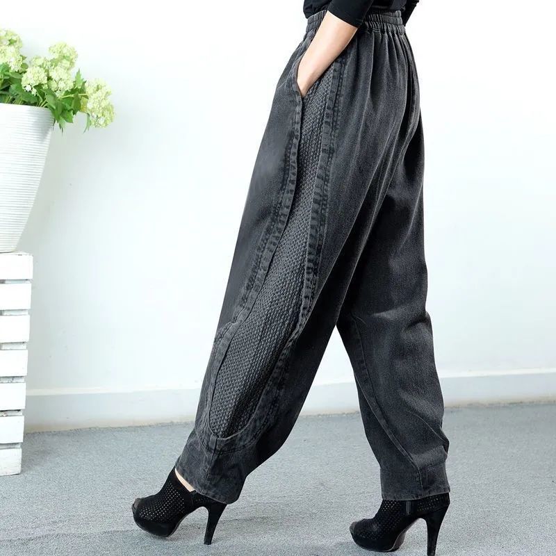 Tawnee - Semplici e comodi pantaloncini harem patchwork per donna