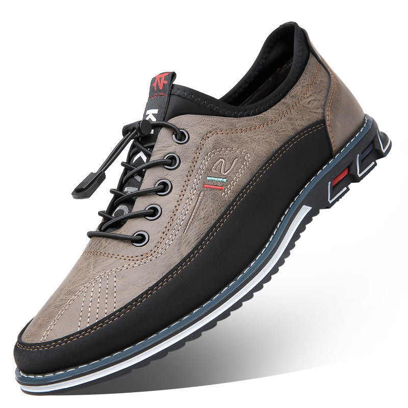 Aaron - Scarpe comode da uomo in pelle antisdrucciolo
