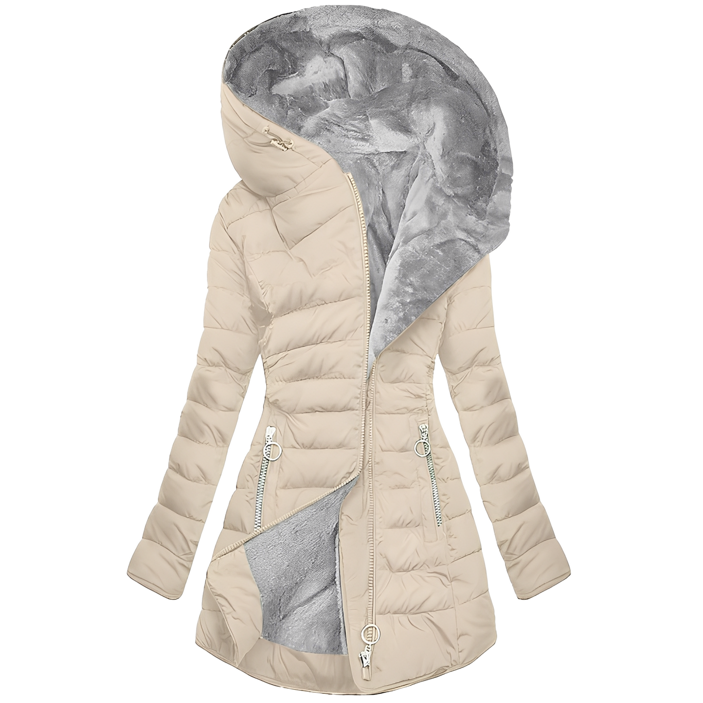 Helena - Cappotto caldo con cappuccio per donne