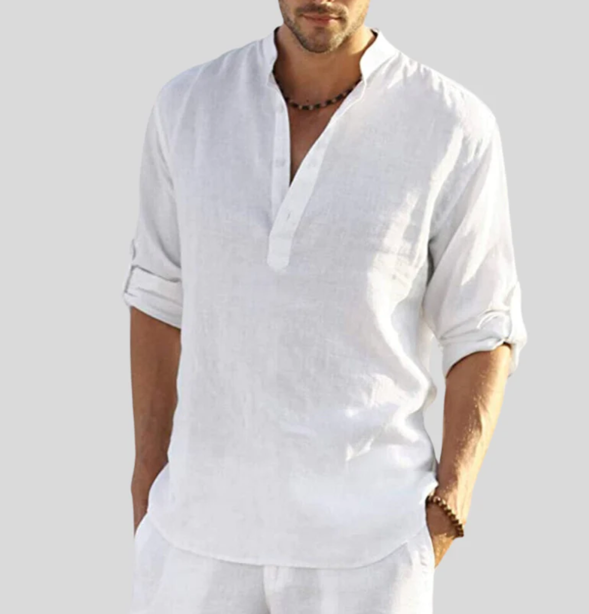 Adriano – Camicia in lino per uomo