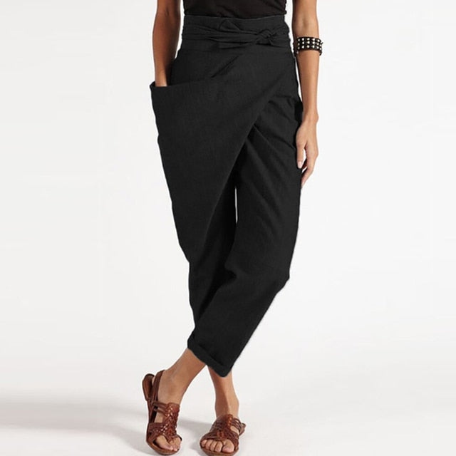 Yesha - Pantaloni Cropped Tailleur Chic e Confortevoli