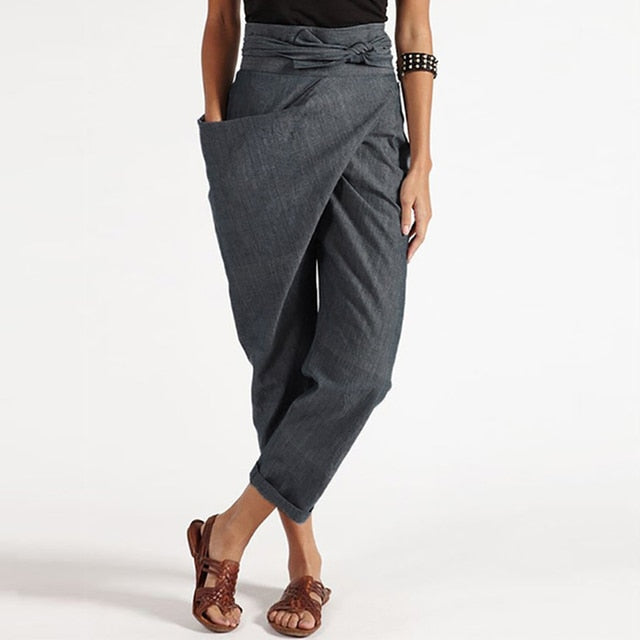 Yesha - Pantaloni Cropped Tailleur Chic e Confortevoli