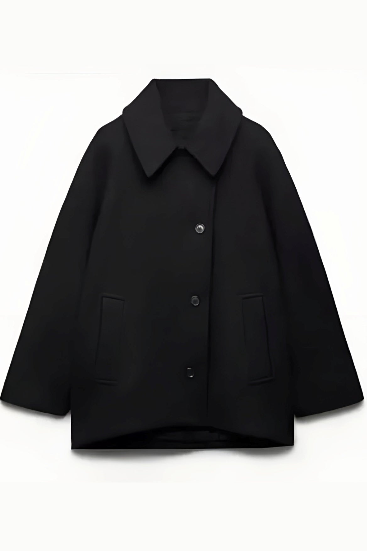 Elena – Cappotto Oversize in Misto Lana Doppiopetto
