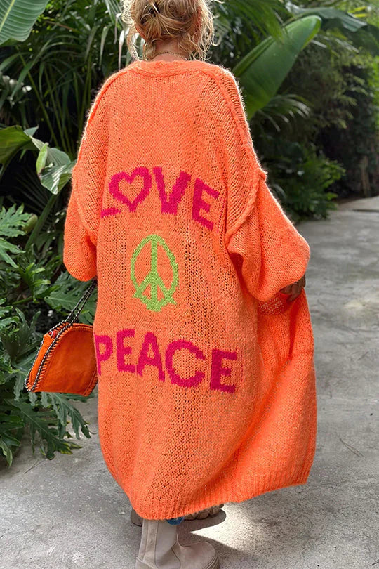 Lovie - Cardigan Lungo in Maglia Comfort Classico