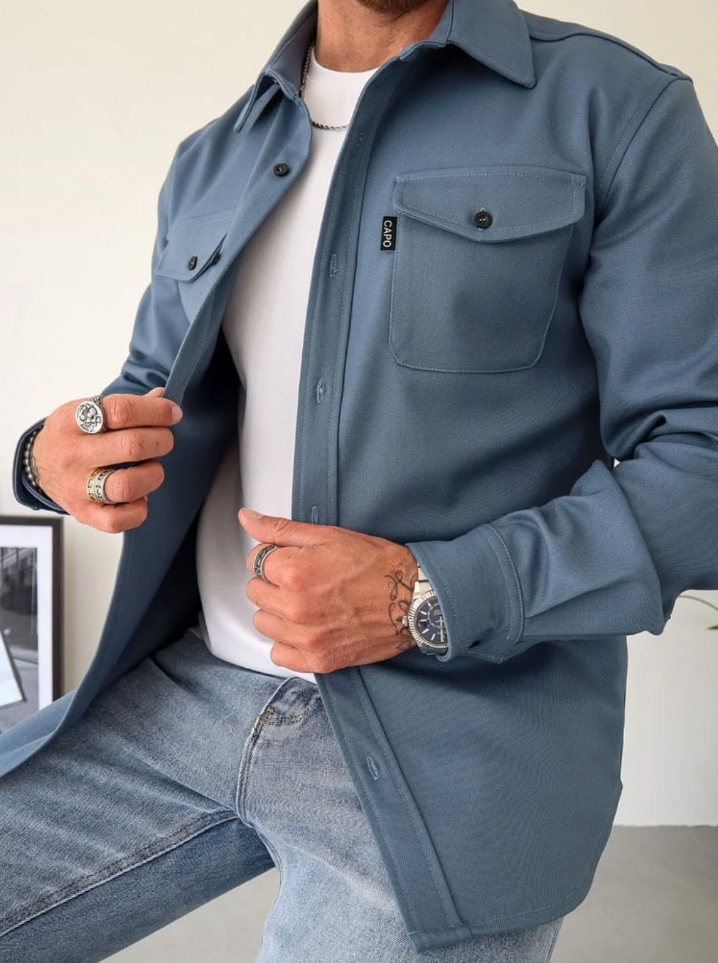 Kyle - Giacca Camicia Essenziale