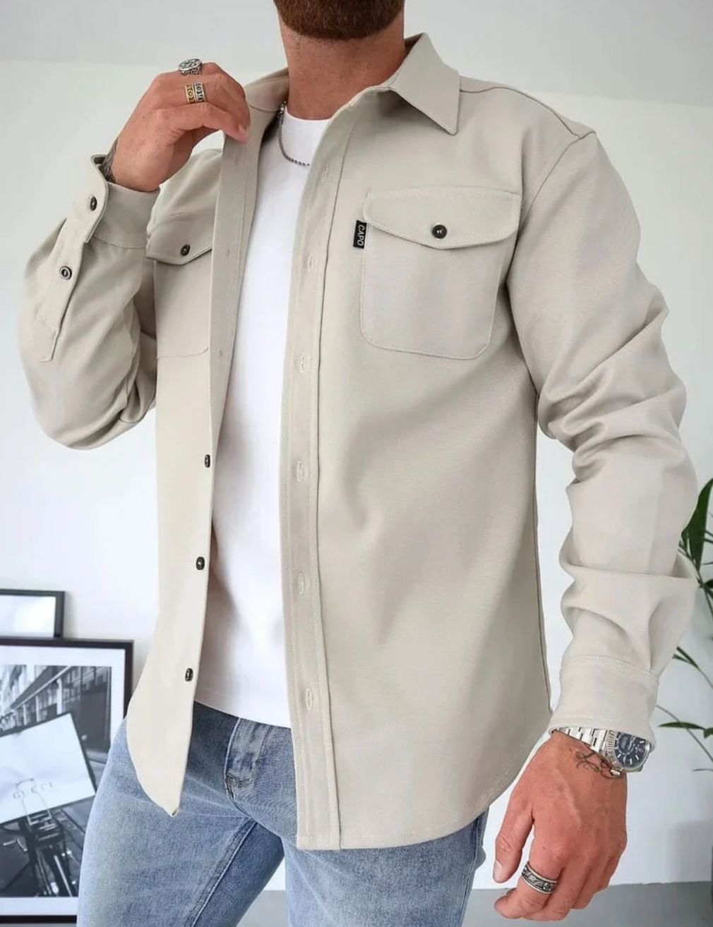 Kyle - Giacca Camicia Essenziale