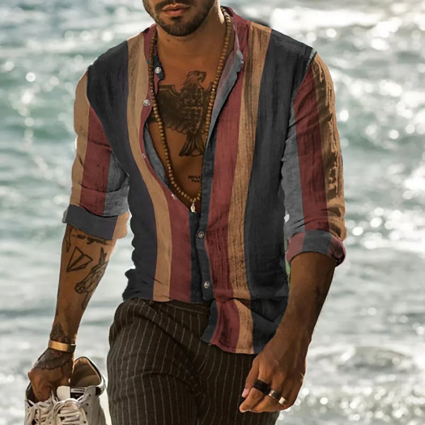 Laurence - Camicia Casual a Strisce Breeze