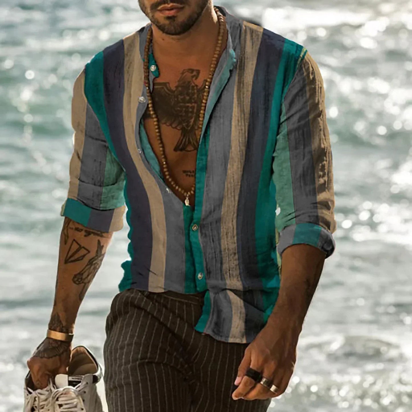 Laurence - Camicia Casual a Strisce Breeze