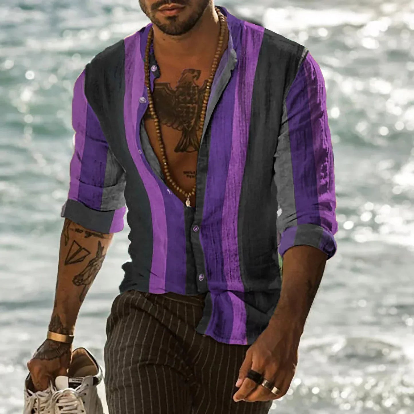 Laurence - Camicia Casual a Strisce Breeze