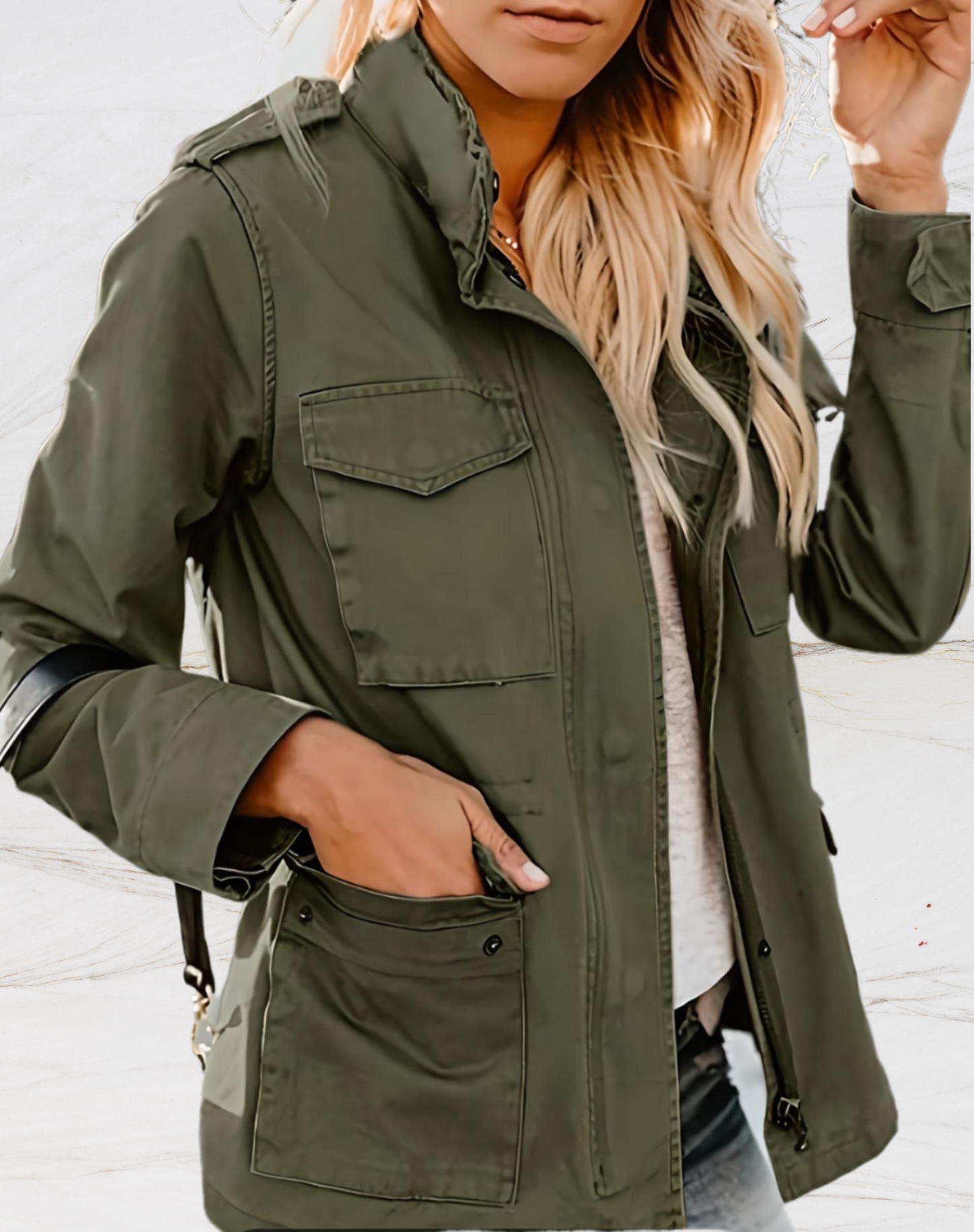 Viy - Giacca Utility Versatile con Zip
