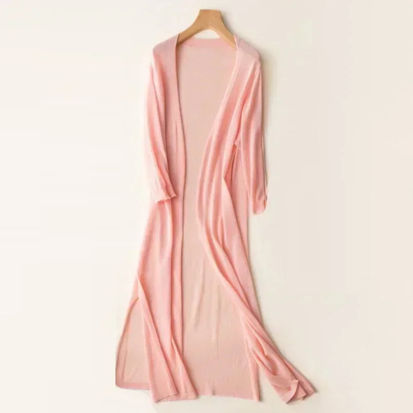 Meiko - Cardigan lungo di lusso e morbido