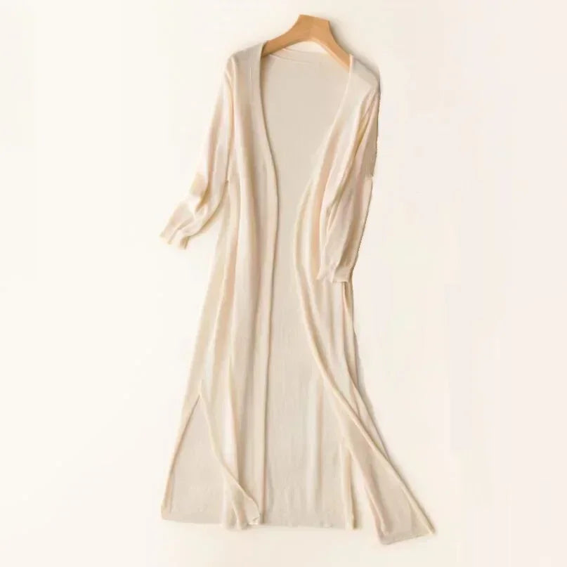 Meiko - Cardigan lungo di lusso e morbido