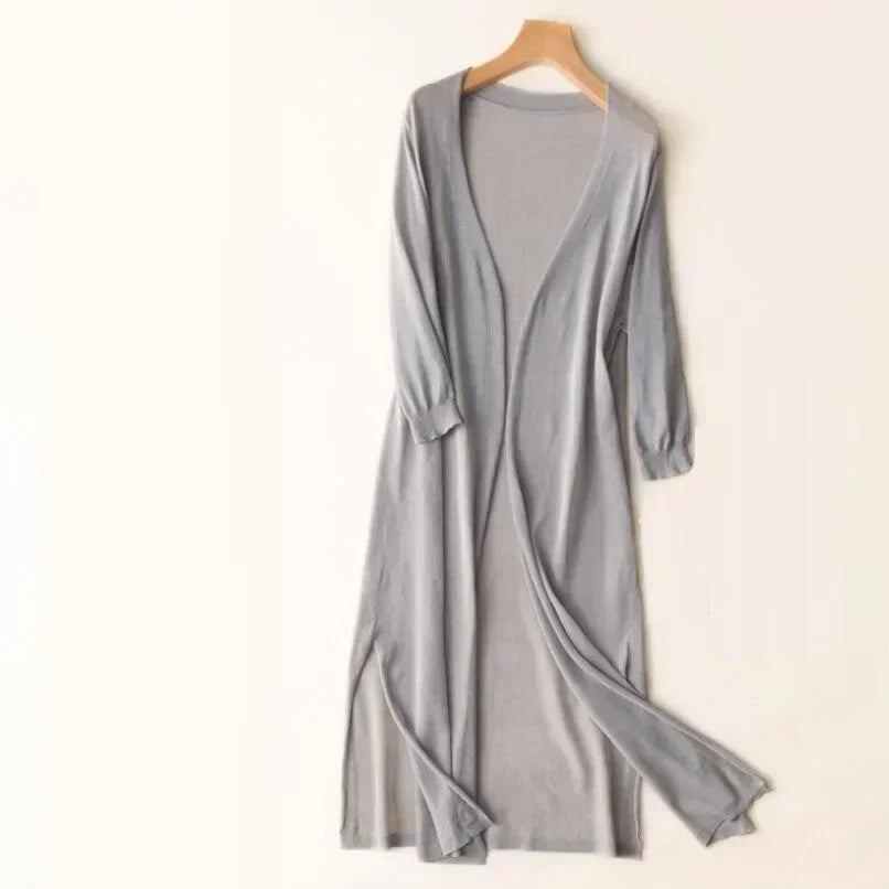 Meiko - Cardigan lungo di lusso e morbido