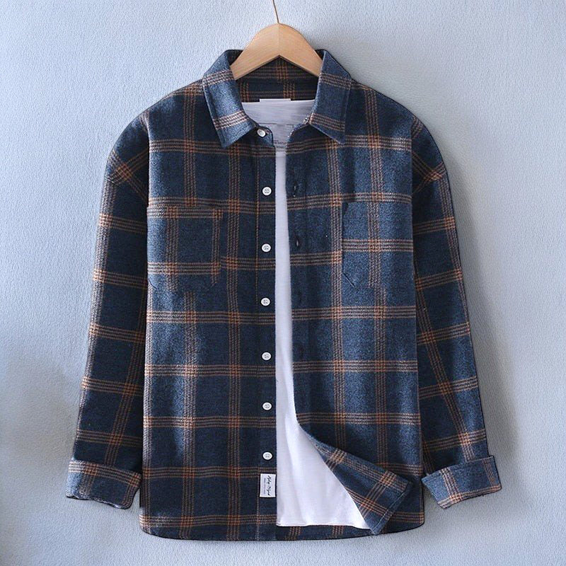 Brent - Camicia Button-Down a Quadri per Tutto il Giorno