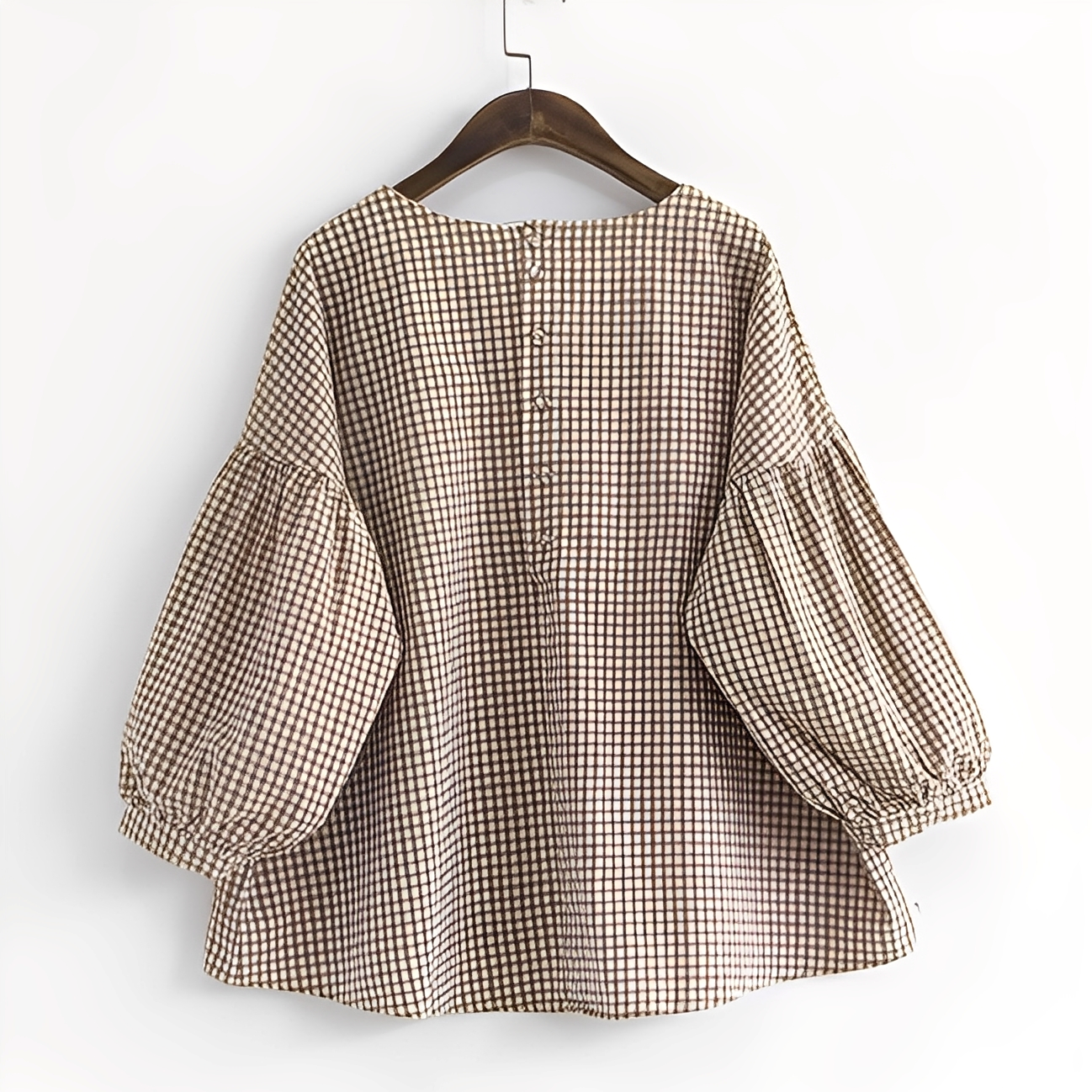 Tahlia - Camicia casual a quadri con design irregolare per donne