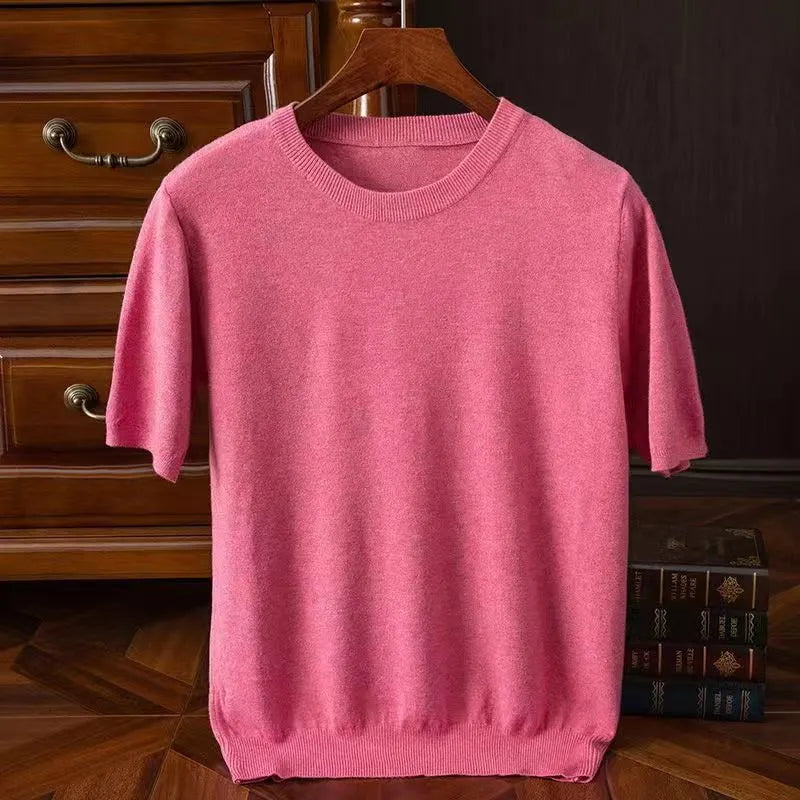 Rick - T-shirt in Cashmere Morbido per Comfort Tutto il Giorno
