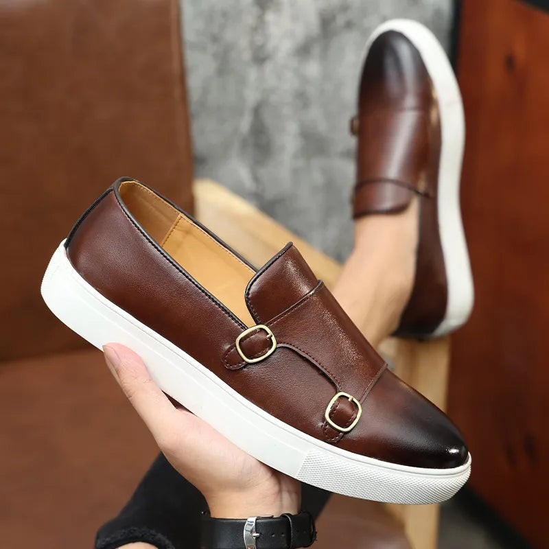 Jerald - Mocassini in pelle dallo stile casual per uomo