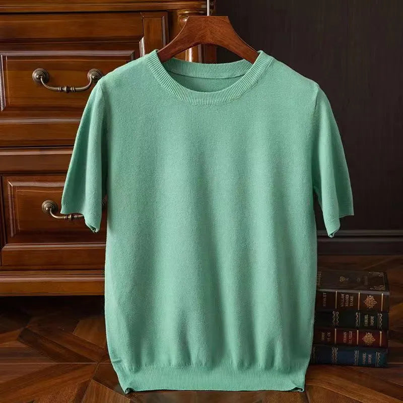 Rick - T-shirt in Cashmere Morbido per Comfort Tutto il Giorno