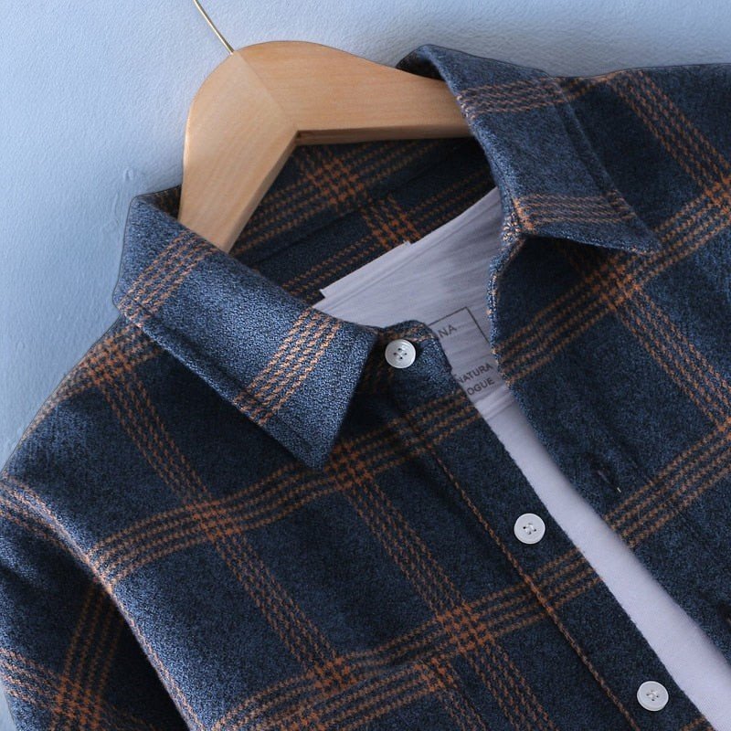 Brent - Camicia Button-Down a Quadri per Tutto il Giorno