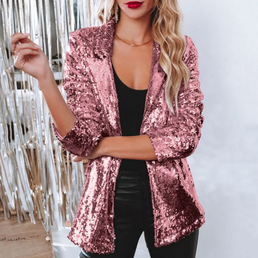 Cora – Elegante Blazer con Paillettes